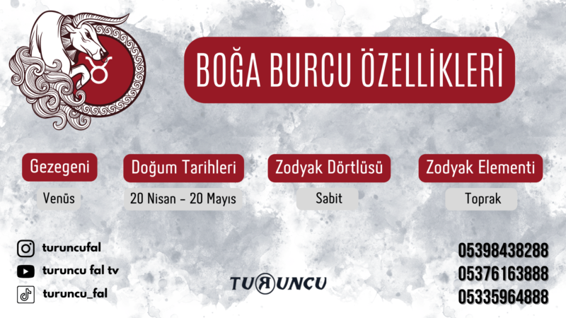 Boğa Burcu Özellikleri 2023