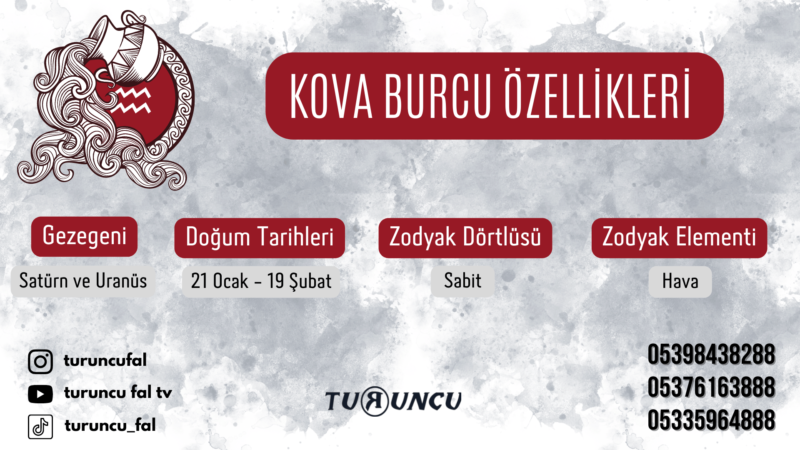 Kova Burcu Özellikleri
